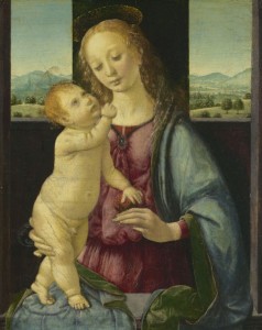 Leonardo-1452-1519-veduta-della-mostra-presso-Palazzo-Reale-Milano-2015-Leonardo-da-Vinci-Madonna-Dreyfus-1469-70-ca-480x604