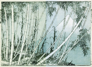 HOKUSAI_Il Fuji da una macchia di bambù