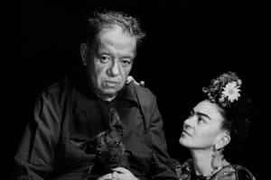 Frida Kahlo and Diego Rivera, Mexico City, 1952, Photograph by Marcel Sternberger, copyright 2016 Stephan Loewentheil