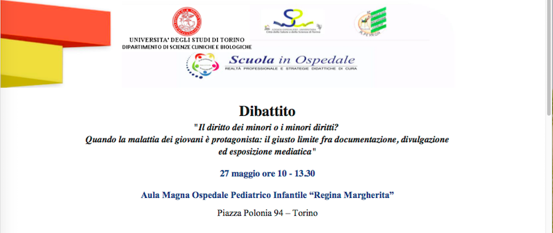 Salone OFF: all’Ospedale Regina Margherita di Torino un dibattito su malattia infantile e media