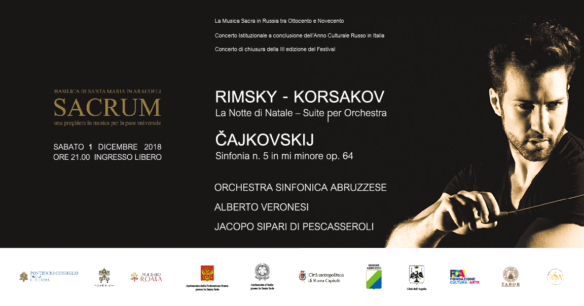 A Roma la terza edizione della rassegna musicale Sacrum con il M° Jacopo Sipari